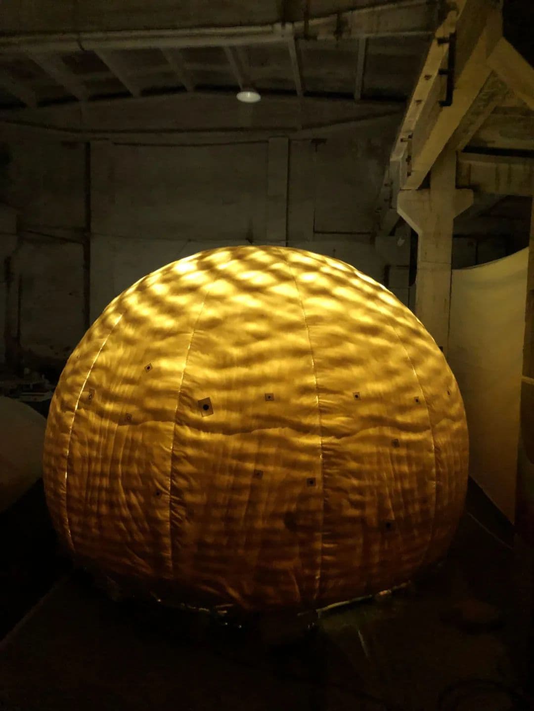 DF 2021: Air Filled Membrane Structure Room Sprayed by Mechanical Arm.
